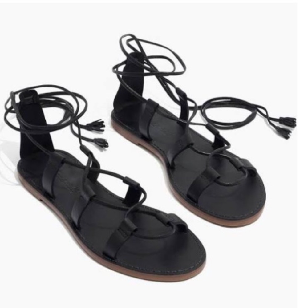 Madewell Boardwalk Lace-Up Sandals